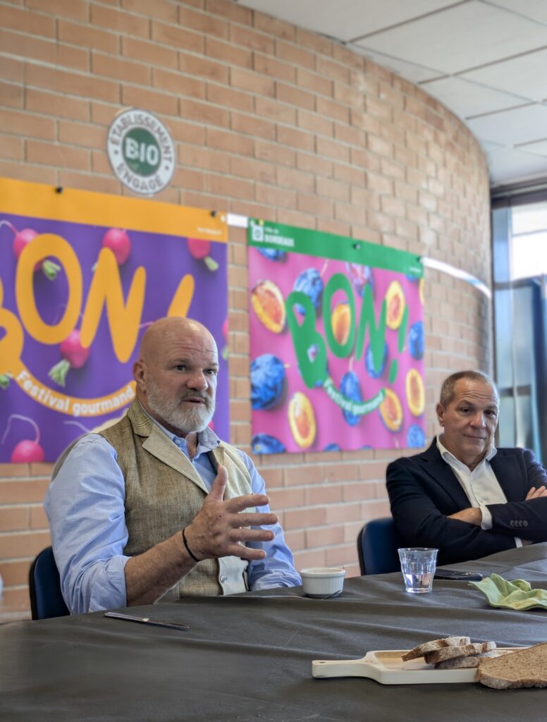 Le chef Philippe Etchebest et le DGS Jean-François Damane