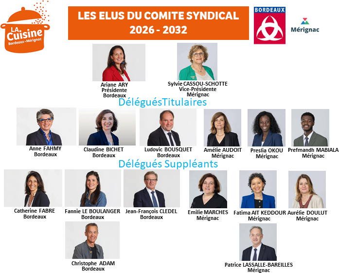 Les élus du comité syndicat 2020-2032